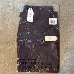 Universal Standard Black Cherry Karlee Stretch Cotton Twill Cargo Pants NWT